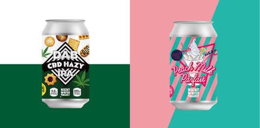 「NIGHT WATCH PROJECT」第3弾リラックスタイムにおすすめのとろけるHazy IPA『DAB CBD Hazy IPA』『Peach Milk Parfait』5月28日(金)2種同時発売