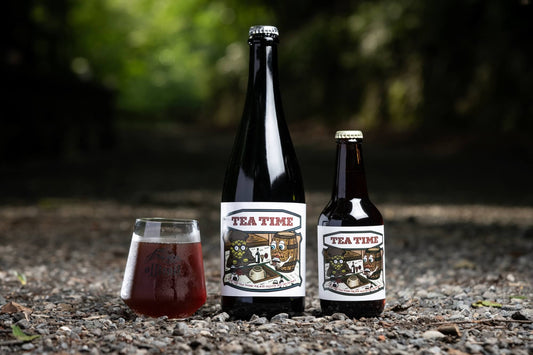 West Coast Brewingと2回目のコラボ ほうじ茶ラテフレーバーの樽熟成サワーアンバーエール 『Off Trail Tea Time』6月27日(火) 販売開始