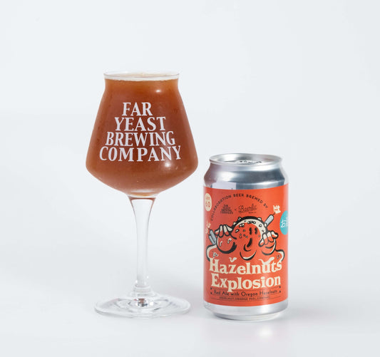 ポートランドのBaerlic Brewingとのコラボレーション オレゴン産ヘーゼルナッツの香ばしさが口の中で爆発する『Far Yeast Hazelnuts Explosion』4月19日（水）出荷開始
